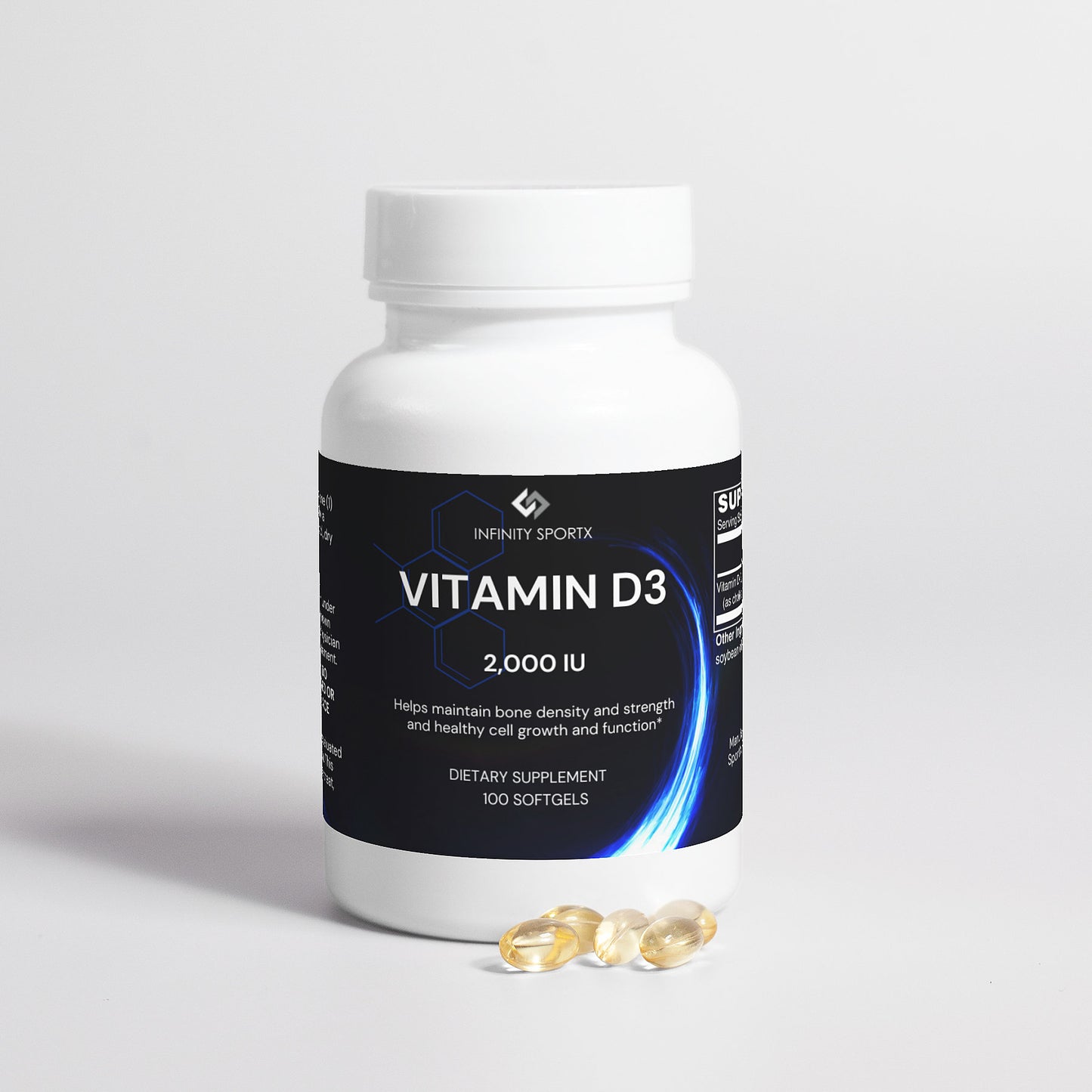 Vitamin D3 2,000 IU Softgel Capsules