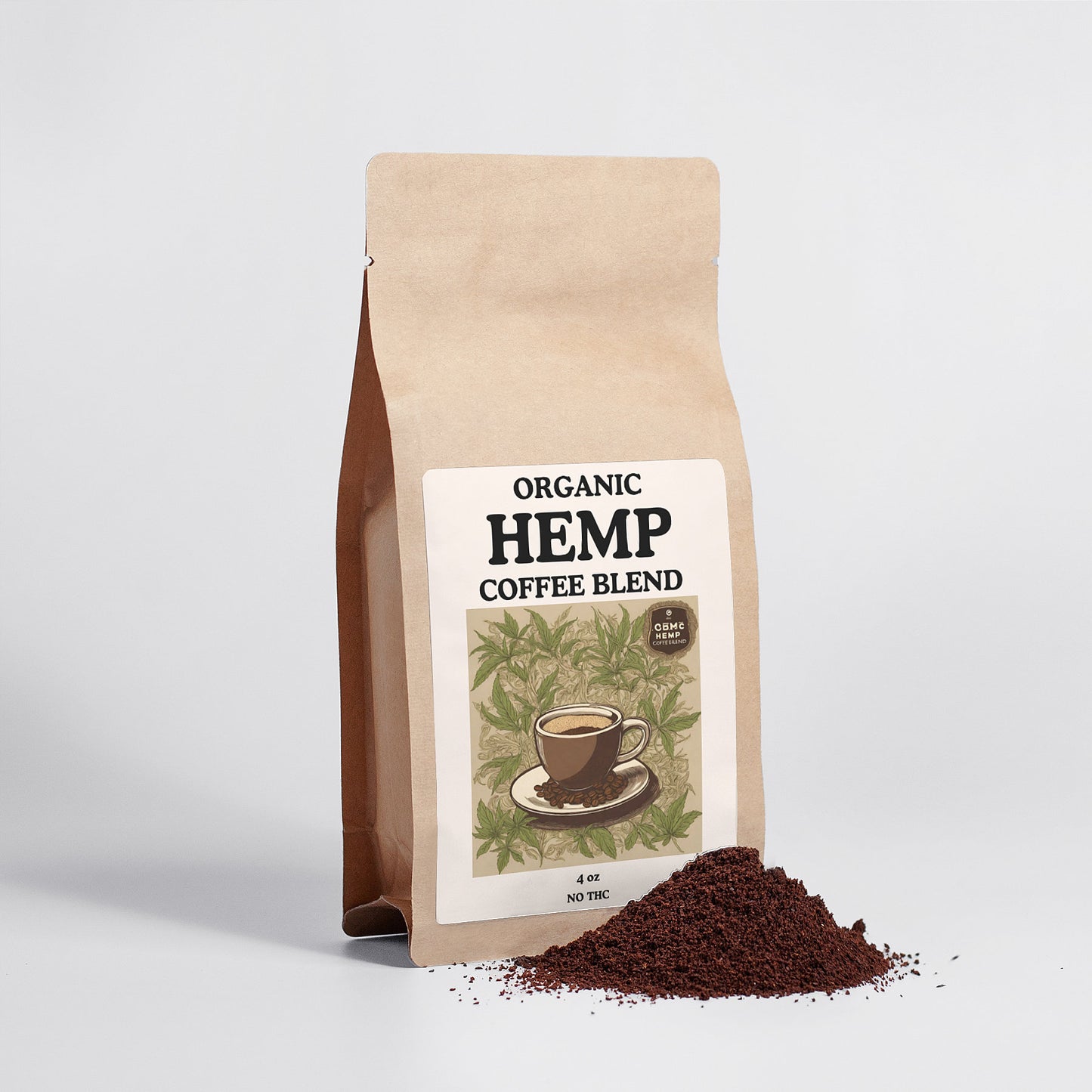 Organic Hemp Coffee Blend - Medium Roast 4oz: A Fusion of Flavor and Wellness