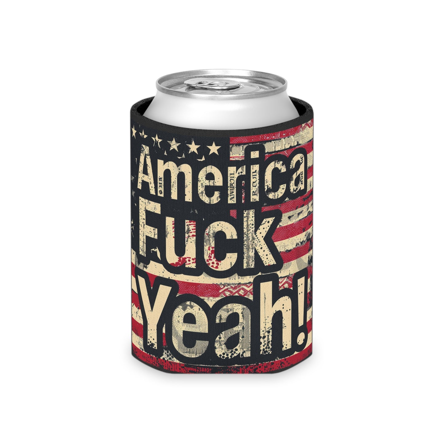 America Fuck Yeah! Can Cooler: Keep Your Drinks Cool in Patriotic Style